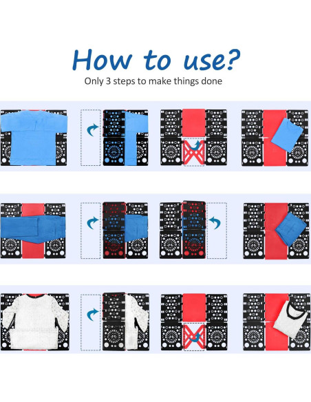 Tablero de Doblado de Ropa BoxLegend V3, Plegable, 70x57cm