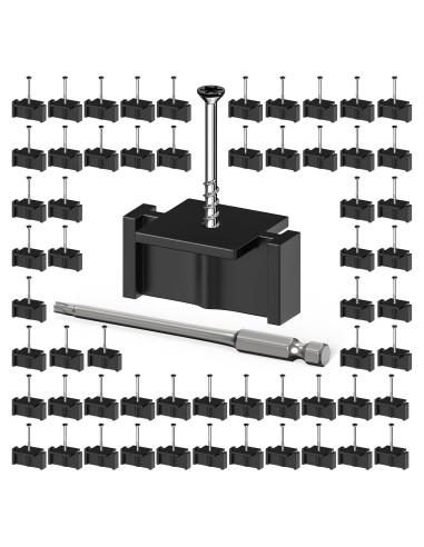 500 Sujetadores Ocultos Buzzlett para Decks con Tornillos de Acero Inoxidable