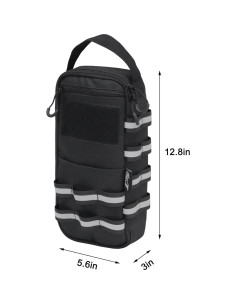 Bolsa de Herramientas Compacta JLDTOP Negra 14.2x7.6x32.5 cm 2