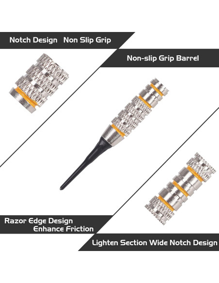 Conjunto de Dardos Punta Plástica Turnart TN07 - 12 Piezas 18g