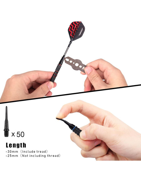 Conjunto de Dardos Punta Plástica Turnart TN07 - 12 Piezas 18g