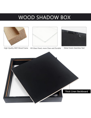 Marco de Sombra Hodeframe 31.75cm para Sombrero de Graduación