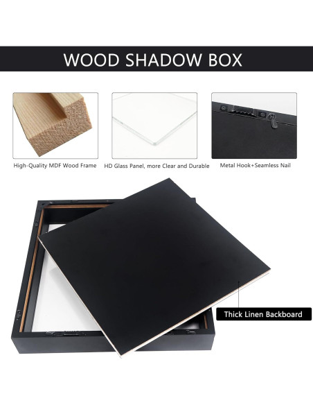 Marco de Sombra Hodeframe 31.75cm para Sombrero de Graduación