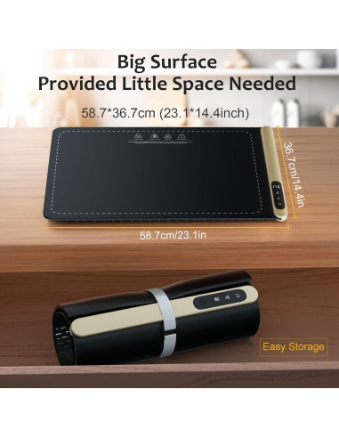 Alfombrilla Calentadora Eléctrica PChero 58.7x36.6cm 6 Temperaturas