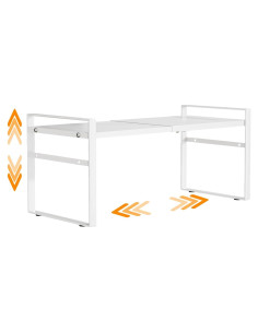 Estante Organizador Expandible LJHFUQHUHU Blanco 2 Niveles