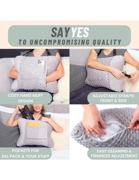 Almohada Quirúrgica MOYOAMA para Histerectomía con Bolsa de Gel