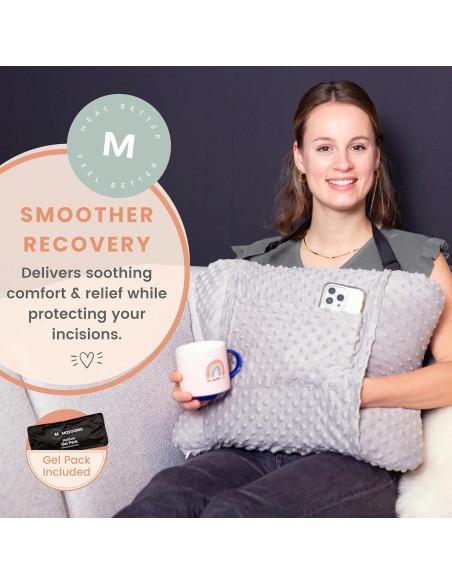 Almohada Quirúrgica MOYOAMA para Histerectomía con Bolsa de Gel