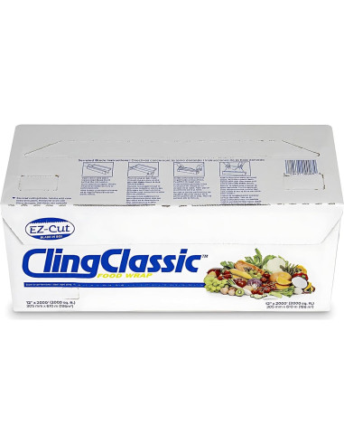 Film Plástico para Alimentos Pokanic 30 cm x 610 m Cortador ZipSafe