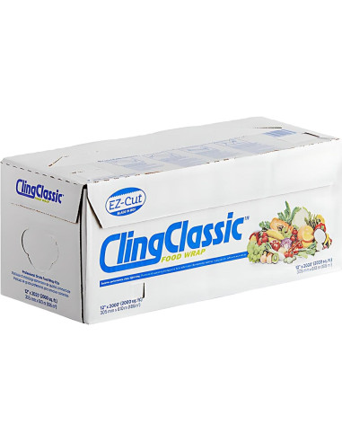 Film Plástico para Alimentos Pokanic 30 cm x 610 m Cortador ZipSafe