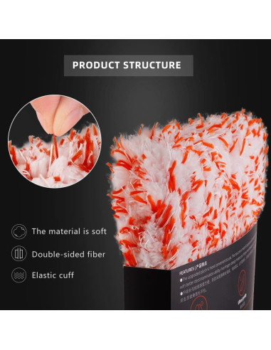 Guantes de Microfibra para Lavado de Autos SPTA 3 Pcs