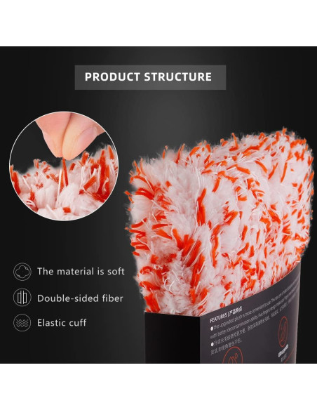 Guantes de Microfibra para Lavado de Autos SPTA 3 Pcs