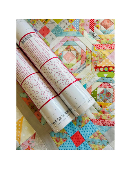 Plantillas de Acolchado Stipples Made Easy - 2 Rollos de 7.92m