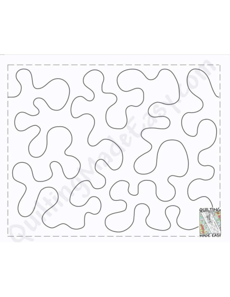 Plantillas de Acolchado Stipples Made Easy - 2 Rollos de 7.92m