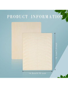 Kit de Práctica Microblading Maitys 16 Piezas Silicona 19x14cm 2