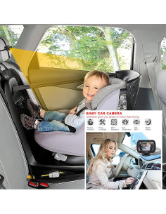 Cámara de Auto para Bebé YIMU KB42 4.3" con Visión Nocturna 2