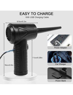 Soplador de Aire Comprimido Farady 100000RPM Batería 7600mAh 2