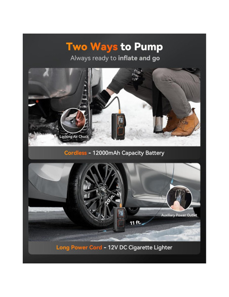 Arrancador de Baterías WOLFBOX 3000A con Inflador Portátil