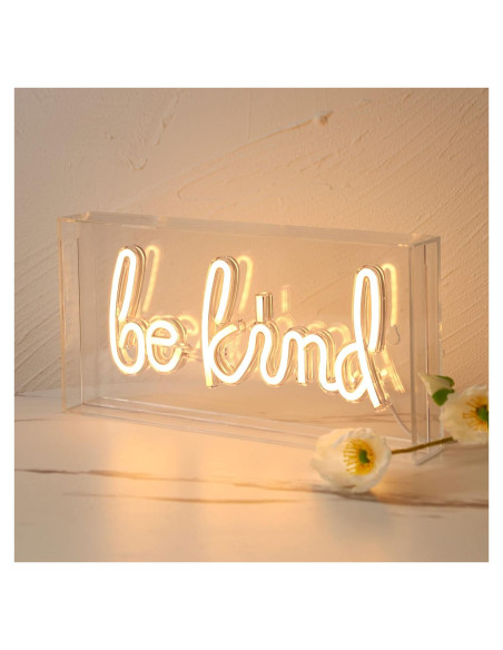 Luz Neón Decorativa Heliwey 'Se Amable' 30x15 cm Luz Neón Decorativa Heliwey 'Se Amable' 30x15 cm