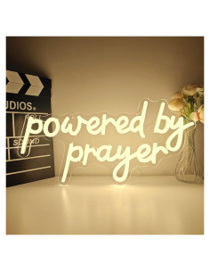 Luz de Neón Regulable Dpaint 'Alimentada por la Oración' 30cm