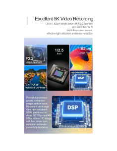 Cámara de Video Ordro M3 5K con Pantalla Táctil y WiFi 2