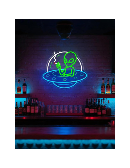 Cartel de Neón Alienígena ADKALIV LED Dimmable 35x30.5cm Cartel de Neón Alienígena ADKALIV LED Dimmable 35x30.5cm