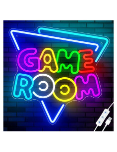 Luz de Neón LED Tokeneon para Sala de Juegos 33x31.75cm