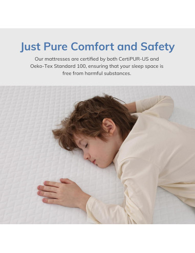 Colchón Twin SynthoSpace 5 Pulgadas Espuma Viscoelástica Té Verde