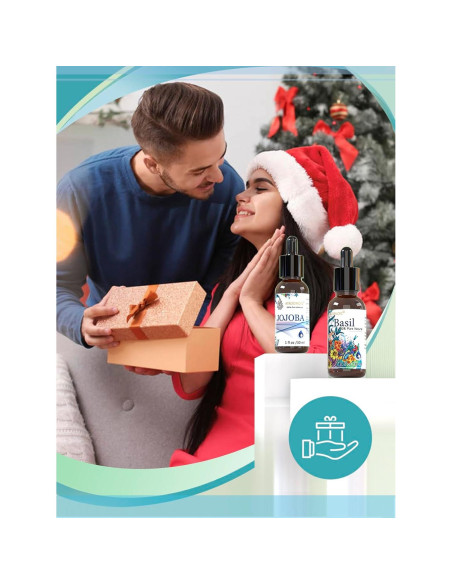 Set de Aceites Esenciales Airoomoil Albahaca y Jojoba 60ml