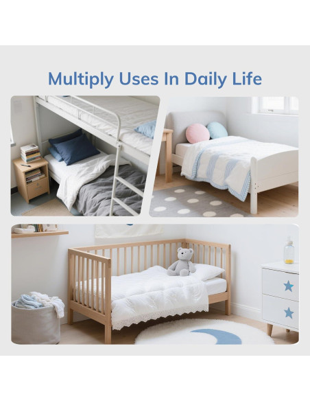 Colchón Twin SynthoSpace 5 Pulgadas Espuma Viscoelástica Té Verde