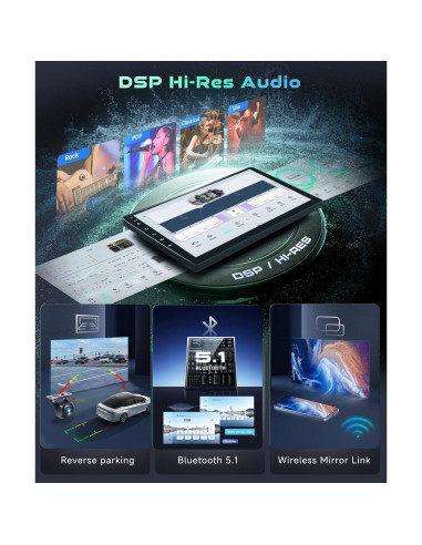 Estéreo de Coche MAHVEC para Honda Accord 2003-2007 10.1"