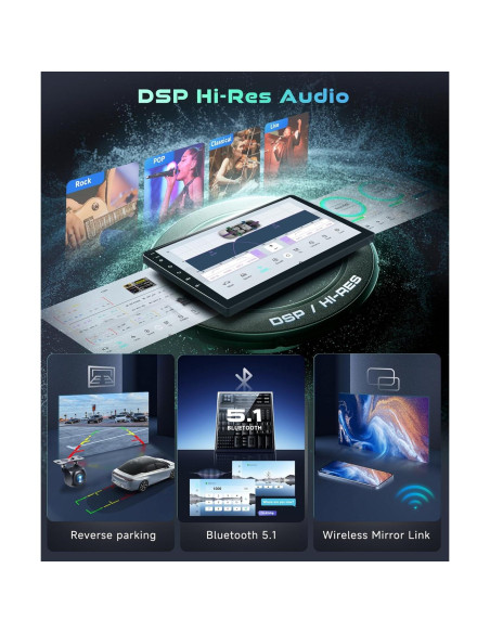 Estéreo de Coche MAHVEC para Honda Accord 2003-2007 10.1" Estéreo de Coche MAHVEC para Honda Accord 2003-2007 10.1"