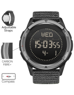 Reloj Táctico DIDITIME para Hombres - Digital, Impermeable 50M 2