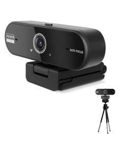 Webcam Hprosper 1080P Full HD con Micrófono y Trípode