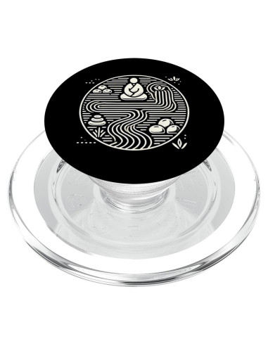 PopGrip MagSafe Espiritualidad Meditación Jardín Zen
