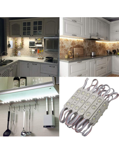 Luces LED Erudite 20Pcs 5730SMD Blanco 3.66m DC12V Impermeables