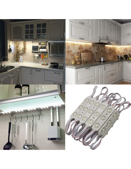 Luces LED Erudite 20Pcs 5730SMD Blanco 3.66m DC12V Impermeables