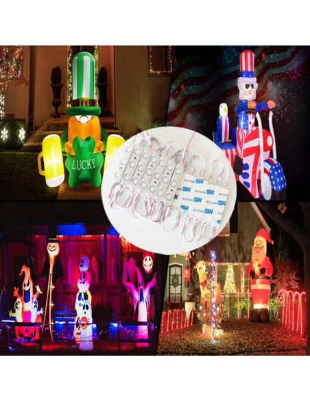 Luces LED Erudite 20Pcs 5730SMD Blanco 3.66m DC12V Impermeables