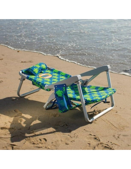 Silla de Playa Infantil Tommy Bahama Tortuga Verde 5 Posiciones