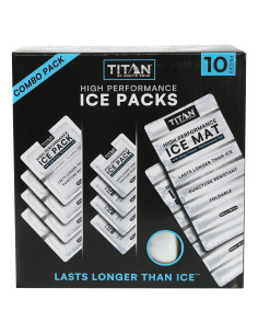 Titan por Arctic Zone Combo de Hielo 10 Piezas Gel Deep Freeze