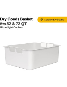 Canasta de Alimentos Secos RTIC Ultra-Ligera 52 QT 2