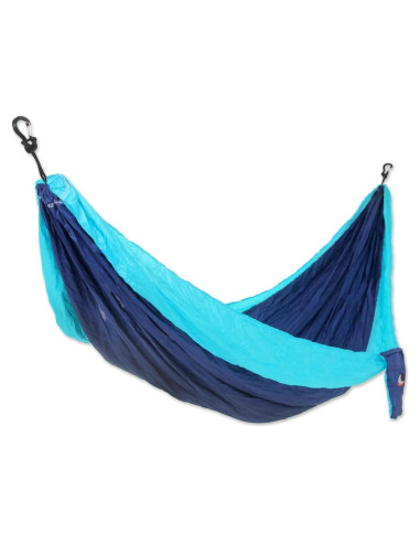 Hamaca Portátil Individual NOVICA Sueños del Mar Azul Marino