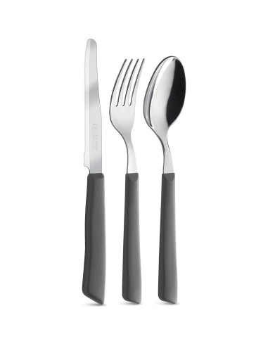 Cuchillos de Mesa INOXBONOMI 6 Pack Acero Inoxidable Blanco