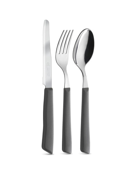 Cuchillos de Mesa INOXBONOMI 6 Pack Acero Inoxidable Blanco