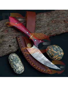 Cuchillo de Caza Skinner Damasco Old Timer Z-46 con Funda 2