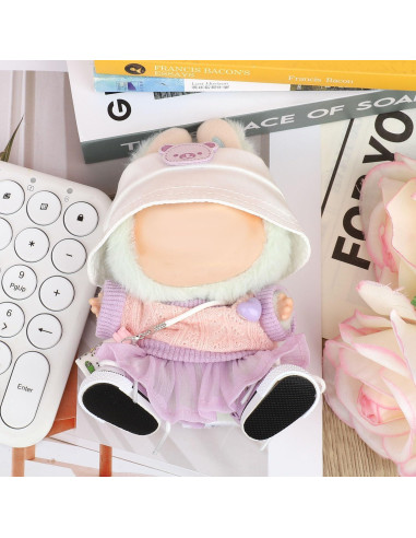 Conjunto de Ropa para Muñeca de Peluche BOXOB 5 Piezas Kawaii