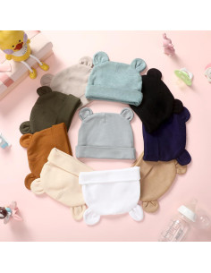 Gorros de Bebé Recién Nacido Toulite 10 Pcs Algodón 0-6 Meses 2