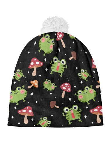 Gorro Beanie Infantil Annejudy Invierno con Pompón Suave