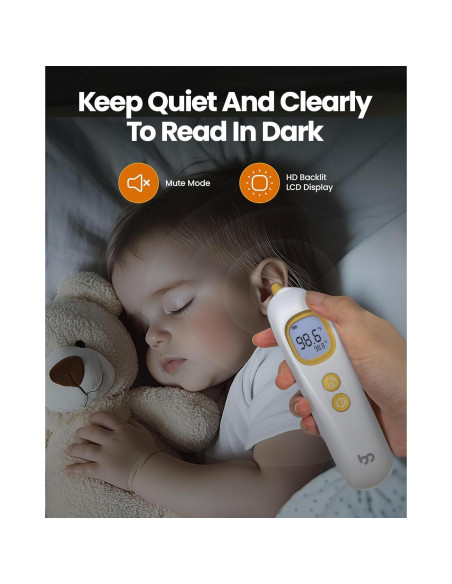 Termómetro de oído Femometer Family ET107, 1s rápido, 32 memorias