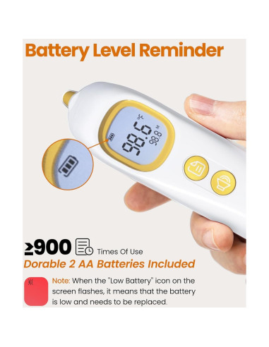 Termómetro de oído Femometer Family ET107, 1s rápido, 32 memorias
