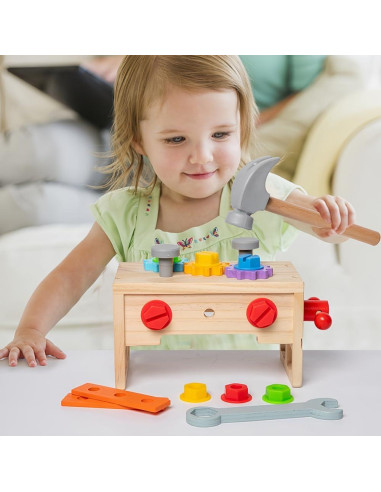 Juego de Herramientas de Madera Montessori Yunhe 23.5x13cm